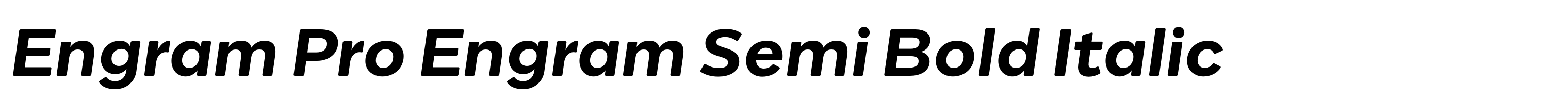 Engram Pro Engram Semi Bold Italic